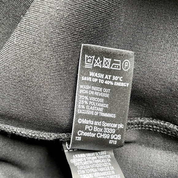 NWT M&S Black Midi Dress - Picture 4 of 5